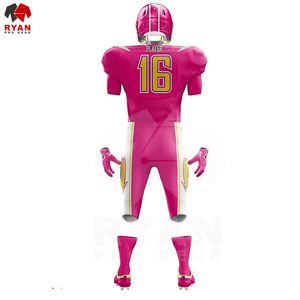 Conjuntos de uniformes de fútbol americano personalizados de alta calidad, impresión sublimada de manga corta, secado rápido, transpirable, alta calidad - Product Image 6