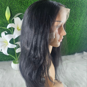 Extensions de cheveux naturels 100 % Remy indiens pour femmes, avec dentelle frontale, nouées à la main, luxueuses, ondulations profondes effet mouillé - Product Image 5
