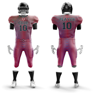 ชุดเครื่องแบบฟุตบอลอเมริกันไซส์ใหญ่ชุดฝึกซ้อมระบายอากาศได้แขนสั้นผลิตจากปากีสถาน - Product Image 4