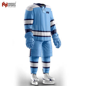 Ropa de hockey sobre hielo de diseño personalizado más vendida, conjunto de uniforme de poliéster 100%, crea tu propio conjunto - Product Image 2