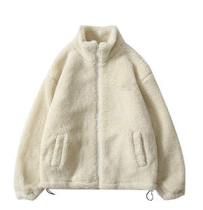 Sweat-shirt en molleton Sherpa lourd avec logo personnalisé OEM Sweat-shirt zippé de haute qualité pour hommes - Product Image 3
