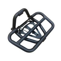 Support de coffre arrière universel pour moto, en acier noir, porte-bagages arrière durable, support de top-case, pièces de moto robustes pour GOGORO