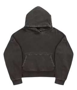 2025 Factory wholesale custom logo blank <b>hoodies</b> <b>plain</b> <b>Hoodies</b> men for printings 380 GSM 100% Cotton Premium Fabric Men's Wear - Product Image 2