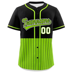 Buena calidad hombres sublimación ropa deportiva béisbol uniforme Jersey camisa de béisbol de los hombres con impresión personalizada y color - Product Image 6