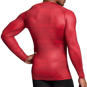 เสื้อแรชการ์ดป้องกันแสงแดดสำหรับกิจกรรมกลางแจ้ง แขนยาว คอกลม ทรงเข้ารูป สำหรับผู้ชาย - Product Image 3