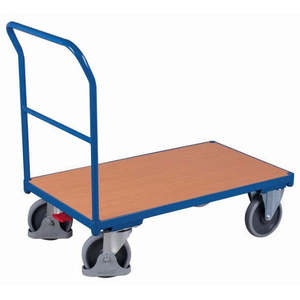 Carretilla Industrial Variofit SW-800 con Barra de Empuje, Capacidad de Carga de 500 Kg, Ruedas de Goma Termoplástica, Cuatro y Tres Ruedas, OEM - Product Image 1
