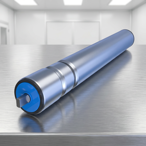 Rouleau de convoyeur silencieux résistant à l'huile avec boîtier en plastique, entraînement par courroie à joint torique, pour salle blanche et transformation alimentaire, rouleau à billes STKM/SUS304 - Product Image 1