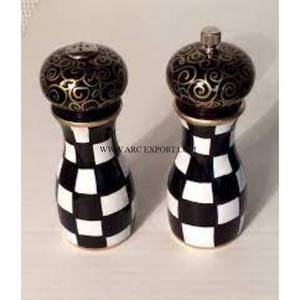 Mesa de oro pulido de lujo Sal y pimienta Diseño de tendencia Metal Latón Uso en el hogar y la cocina Sal y pimienta en La India - Product Image 4