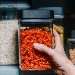 Ensemble de bocaux de conservation sous vide carrés Vacare, écologiques, de qualité alimentaire, design empilable, compatibles congélateur, capacité de 1 à 3 L, moulés par injection - Product Image 5