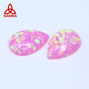 Ópalo cultivado en laboratorio de 96 colores OP83 Rosa Nieve, cabujón redondo, ¡gran oferta! Para joyería artesanal de plata con colores exclusivos. - Product Image 2