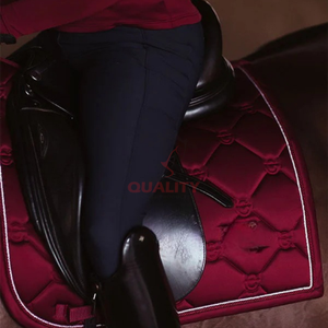 Tapis de selle équestre anglais personnalisé en coton matelassé respirant avec doublure douce pour un soutien confortable tapis de selle - Product Image 5