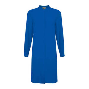 Túnica de poliéster con botones para mujer, corte holgado, manga larga, ideal para el trabajo y fiestas - Product Image 1