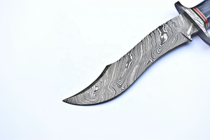 Cuchillo de supervivencia táctico Legion Bowie de alta calidad con mango de nogal G10 y vaina de acero inoxidable para caza DIY personalizable - Product Image 2