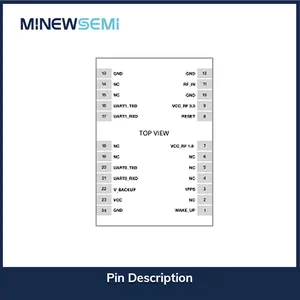 MinewSemi GNSS MS34SN2-módulo GPS BDS GLONASS GALILEO, sistema RTK, algoritmo de posicionamiento simultánea de varias constelaciones