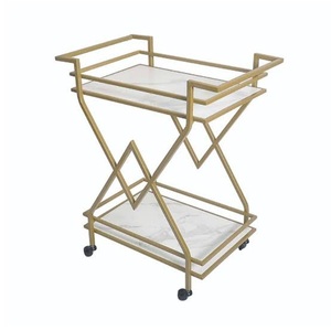 Chariot de table finition noire, vente chaude, qualité supérieure, design d'intérieur pour meubles de luxe, chariot de chevet en métal et bois - Product Image 6