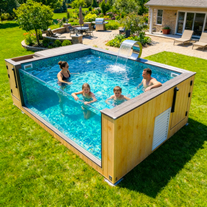 20ft Custom Color Fiberglass Acrylic Mosaic Family Swimming Pool UV-Resistant Corrosion-Resistant Crack Resistant Puncture - Product Image 2