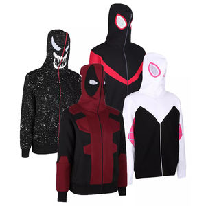 Custom Full Face Zip Up Hoodies con personalizado 100% algodón Fleece Street Fashion Best Selling Full Zipper Hoodie - Product Image 6