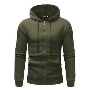Sudadera con capucha con cremallera para hombre de suministro al por mayor, sudaderas con capucha con cremallera para hombre de estilo urbano, sudaderas con capucha con diseño personalizado OEM, MOQ bajo - Product Image 2