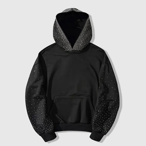 Sudadera con Capucha de Algodón con Pedrería, Estilo Casual Urbano, Diseñada para un Uso Diario Cómodo y con un Estilo Moderno - Product Image 1