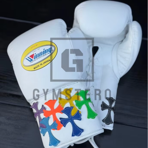Gants de boxe de qualité supérieure en cuir respirant, gants d'entraînement complets pour la boxe - Product Image 1