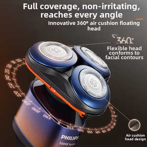 Afeitadora Eléctrica Philips Serie 5000X, Uso en Seco y Húmedo, Cabezal Giratorio 360°, Carga Rápida en 1 Hora, Carga Rápida en 5 Minutos, Idioma de Funcionamiento Alemán - Product Image 4