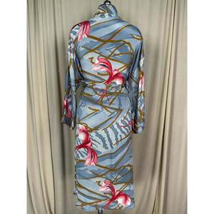 Recycled Silk Sari Women's Kimono Boho Chic Vintage <b>Beach</b> Cover Dress Lounge <b>Robe</b> for Resort Wear Regal Gypsy House <b>Robe</b> - Product Image 4