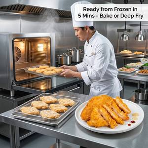Filete <span class=keywords><strong>de</strong></span> Pollo Empanizado Crujiente Congelado <span class=keywords><strong>de</strong></span> Grado A a Granel |   Pollo Frito Halal, Katsu Schnitzel para Restaurantes - Product Image 4
