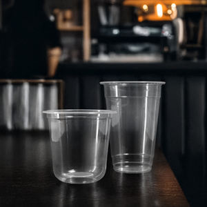 ถ้วยพลาสติกใสแบบใช้แล้วทิ้งผนังชั้นเดียวโรงงานเวียดนามดีไซน์พิเศษสำหรับชาและเครื่องดื่มเย็น - Product Image 5