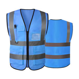 Chaleco de seguridad resistente con múltiples bolsillos de almacenamiento y color brillante para máxima seguridad en el lugar de trabajo Chaleco de seguridad de tela de malla - Product Image 1