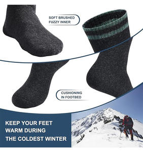 Chaussettes d'hiver pour hommes en polaire ultra douce, motif dessin animé, écologiques, légères, tissu durable, garde les pieds au chaud - Product Image 5