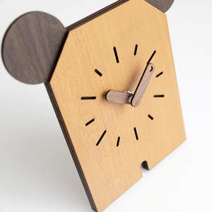 Modern Cute Wood <b>Clock</b> Cheap Price Hot Sale Wooden Desktop Stand <b>Clocks</b> for <b>Kids</b> Room Decor - Product Image 6