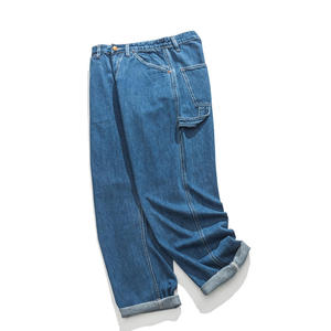 Jeans de Mezclilla Ajustados de Alta Calidad OEM para Hombre, Pantalones Vaqueros Rotos Slim al por Mayor, Pantalones de Mezclilla Holgados 100% Algodón para Hombre - Product Image 1