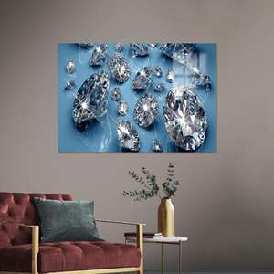 Élégance moderne : œuvre d'art sur toile imprimée pour la décoration de chambre, verre - Product Image 1