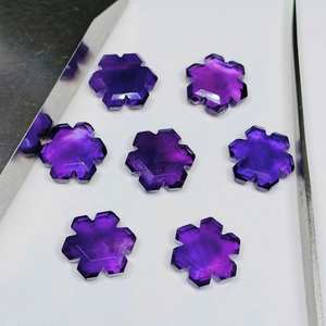 Piedra Preciosa de Amatista Púrpura Natural Tallada en Forma de Fantasía de 15 mm, Piedra Suelta para Joyería, de 2 a 6 Piezas - Product Image 3