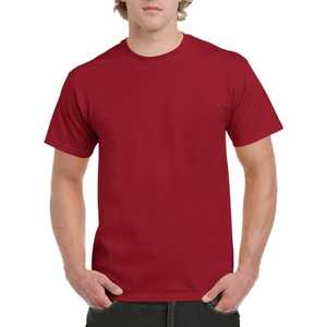 Camisetas de algodón de 300g para hombre, camiseta transpirable holgada de cuello redondo de verano de manga corta para hombre y mujer, Camiseta básica - Product Image 3
