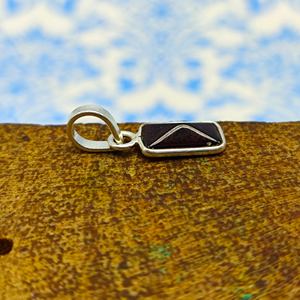 Dainty Rectangle Shape <b>Garnet</b> Gemstone 925 Sterling Silver Bezel <b>Pendant</b> Bohemian Artisan Crafted Silver <b>Pendant</b> Necklace - Product Image 3