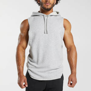 2024 Best Selling Lightweight <b>Sleeveless</b> <b>Men's</b> Gym Hoodie Breathable Quick Dry Material for Winter OEM ODM Serviced - Product Image 1