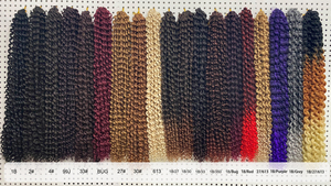 18 pollici Passion Twist Wave Water Hair ombre color 22 fili uncinetto <span class=keywords><strong>extension</strong></span> capelli sintetici intrecciatura capelli primavera twist - Product Image 2