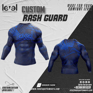 Rashguard léger en nylon à manches longues pour hommes, respirant, écologique, vêtements de sport performants, logo personnalisé pour MMA Pakistan - Product Image 4