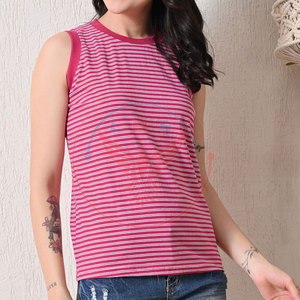T-shirts sans manches pour femmes, confortables, décontractés, écologiques - 100% coton molletonné, tissu uni, respirant, anti-rétrécissement, best-seller - Product Image 4