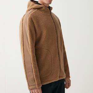 Top Manufacturer <b>Men</b> Blank Fluffy Ninja Hoodie <b>Sherpa</b> Masked Heavy Thick Streetwear Custom Full Face 100% Cotton Eco-Friendly - Product Image 1