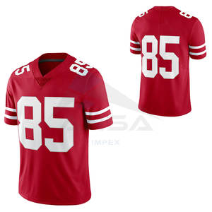 เสื้อฟุตบอลอเมริกันแบบสั้น คอวี แขนสั้น ไซส์ใหญ่ สำหรับผู้ชาย ระบายอากาศ แห้งเร็ว คุณภาพสูง รับสกรีนชื่อได้ - Product Image 6