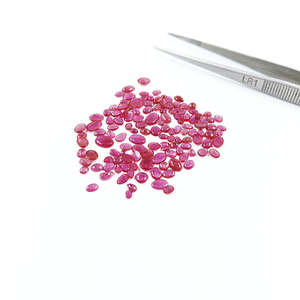 Cabujones Planos Calibrados de Rubí Natural de Bangkok, Tamaños Mixtos, Corte Brillante Suelto, Ovalado, Pera, Piedra Lunar Roja, Turquesa, Ópalo, 8 mm - Product Image 1