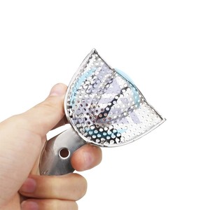 6 Piezas de Bandejas Dentales de Acero Inoxidable para Impresiones Dentales, Autoclavables, Instrumentos para Dentaduras Postizas, Herramientas de Dentista, Bandeja para Guardar Dientes - Product Image 1