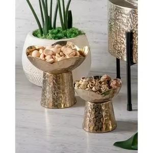 Bol à dattes en métal islamique pour le Ramadan, décoration de table, plat de service pour fruits secs, plat de service arabe élégant, centre de table pour la maison - Product Image 3