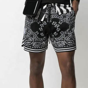 Embroidery Print Summer Streetwear Custom Summer Short Custom <b>Bandana</b> Shorts Custom Beach Shorts - Product Image 4