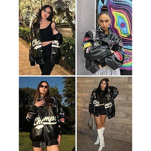 Wholesale High Quality Custom Fashion Streetwear Unisex Biker Motorcycle <b>Racing</b> <b>Jackets</b> <b>Vintage</b> Motorbike Bomber Breathable - Product Image 4