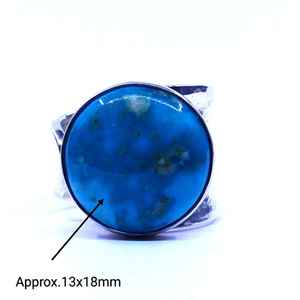 Anillo Turquesa de Plata de Ley 925 Chapado en Oro Clásico para Bodas y Fiestas - Product Image 6