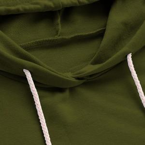 Sweat à capuche court pour femme, doux, chaud, respirant, écologique, logo sur le devant, cordon de serrage, style sportif, streetwear, vêtements décontractés - Product Image 6