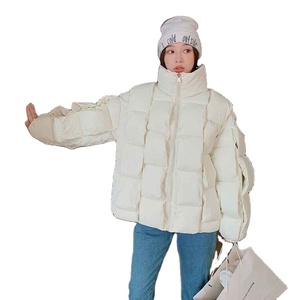 Veste matelassée pour homme personnalisée par le fabricant, surdimensionnée, tissage 3D, à carreaux, rembourrée, style bulle - Product Image 6